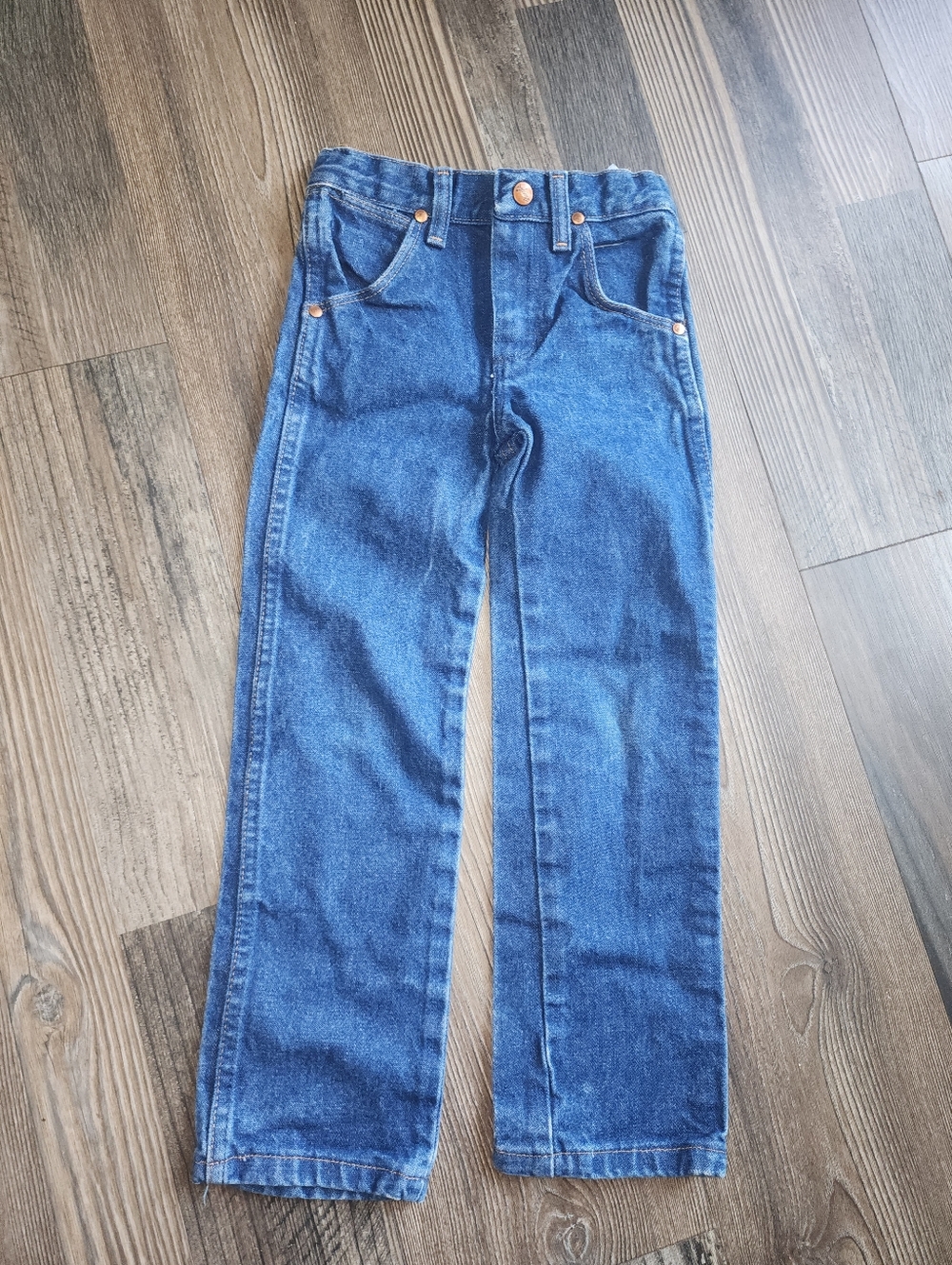 SOLD Boys Wrangler Jeans Cowboy Cut 6 Slim Adjustable Waist 13MWZJP Rodeo